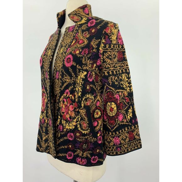 Anthropologie Moth Tapestry Floral  Sweater Rare - Picture 3 of 8